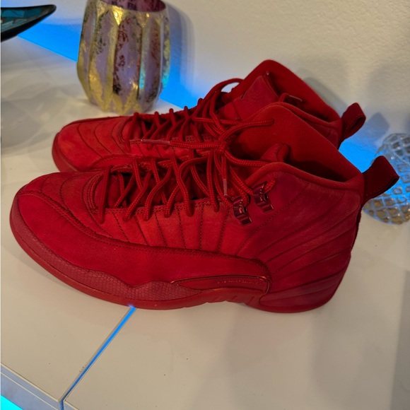 Jordan 12 red suede - Picture 3 of 6